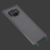 For     Note9 N960 Transparent Battery Back Cover Replacement with Tools (Blue)