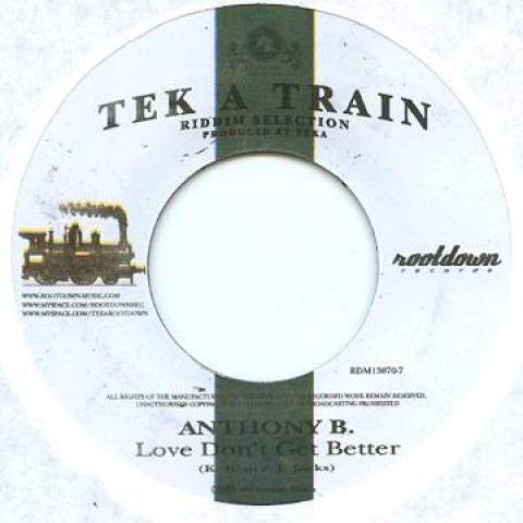 

7-дюймовая пластинка ANTHONY B / SMILEY - Love Don t Get Better / Distance RDM130707 Rootdown Record 2010 Германия Регги, Ска и Даб