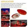 18PCS LED Marker Lights Trailer 24V Waterproof Red Chicken Side Marker Clearance Lights for Semi Trucks Freightliner Cargo – Universal Fit