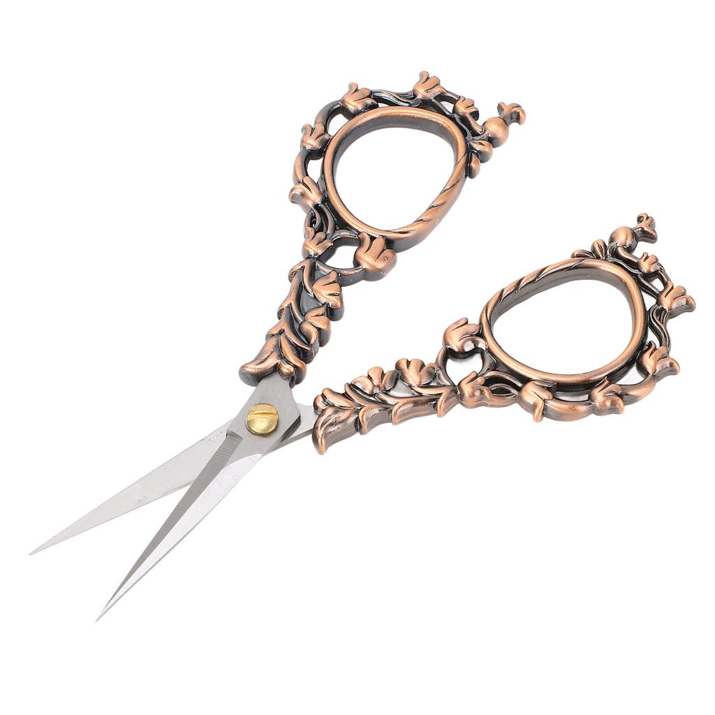 Sewing Embroidery Scissors Vintage European Design Shear for Fabric Weaving Stitching Paper Cutting