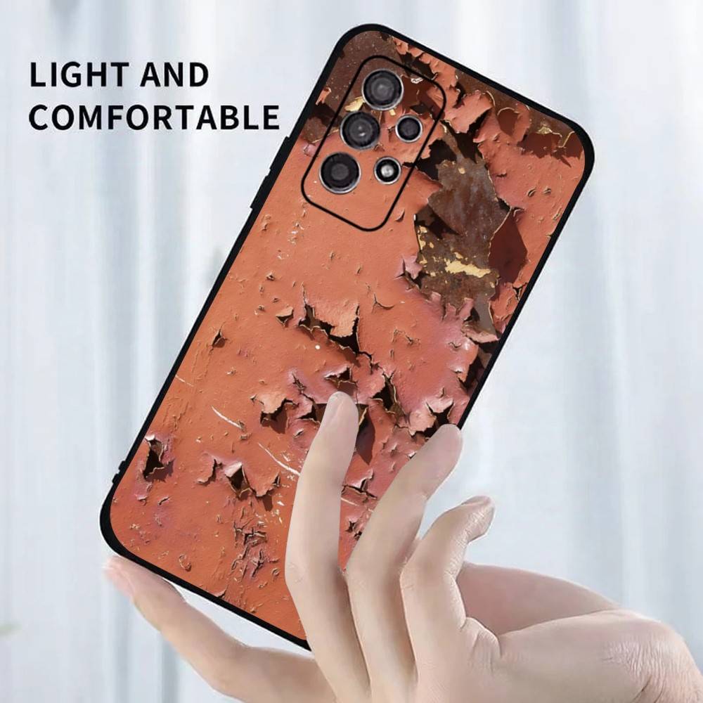 Retro Industrial Style Rusty   Phone Case For Samsung S25,S24,S23,S22,S21,S20,S10,Ultra,Plus,Lite,FE,Soft Silicone Black Cover