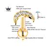 Titanio ASTM F136 G23 Fiore Luna Farfalla Piercing Senza Filettatura Spillo Fulmine Push-in Stud per Labbra Daith Conch Orecchino 16G 18G 20G