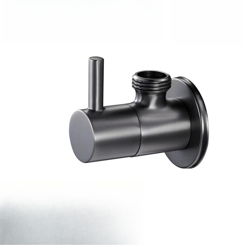 1/2'' European Triangle Valve Hot and Cold Water Stop Universal Retro Angle Valves All Copper Toilet Bathroom