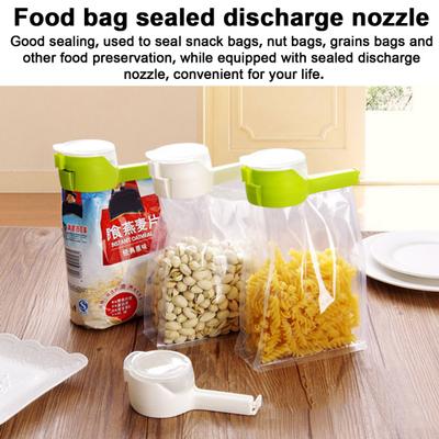 Food Storage Sealing Clips with Pouring Spouts Bag Clips for Food Chip Bag Clips for Freshness Kitchen Organizer