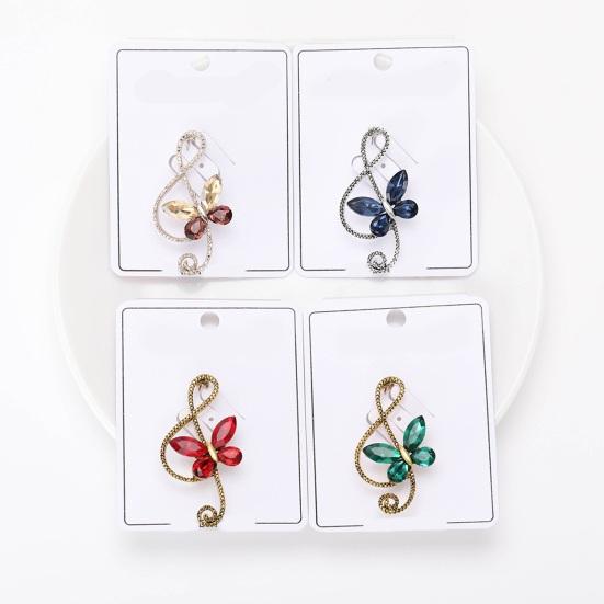 Butterfly Brooch Rustproof Corrosion Resistant Sparkling Bright Color Large Insect Brooch Pin Jewelry Accessory