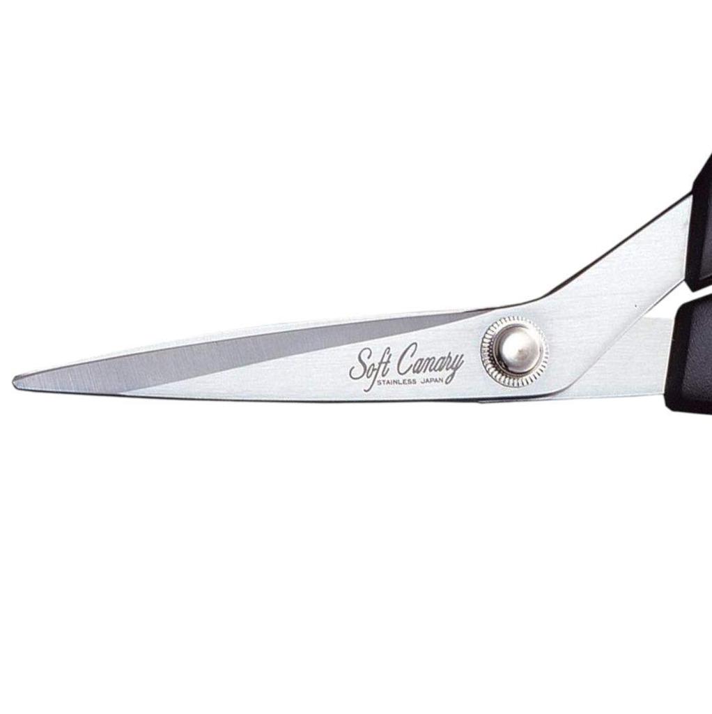 Hasegawa Cutlery Soft Canary Dressmaking Stainless Scissors, 210mm, Steel, Black, S-210H
