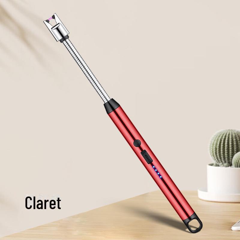 Rechargeable Rotating Kitchen Gas Lighter with 360° Flexible Extension Hose