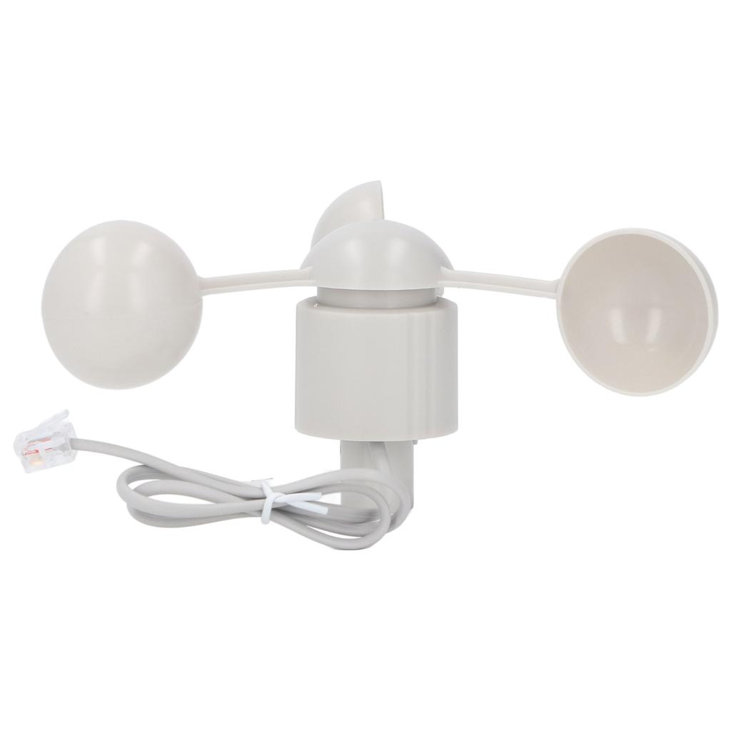 Anemometer Cup Speed Measuring Sensor Cup RJ11 Connector 3 Cups Wind Direction Gauge for Weather