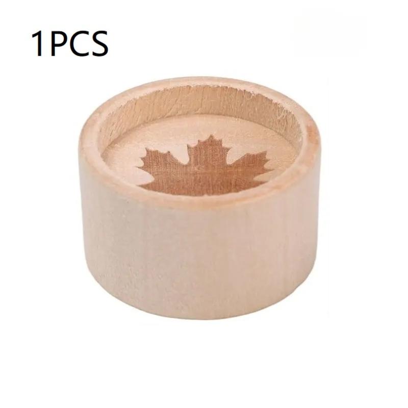 Slowly Volatile Expanded Fragrant Wood Maple Leaf Pattern Wooden Essential Oil Diffuser Aromatherapy Inhaler Desktop Ornament