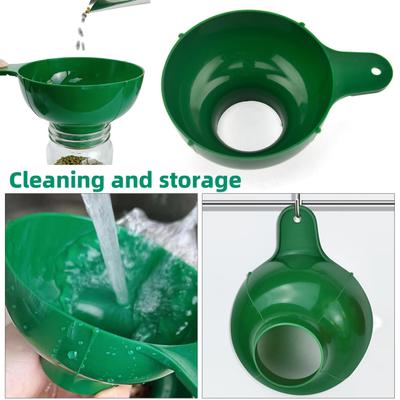 Entonnoir à large goulot pour cuisine, laboratoire, camping, entonnoir en plastique de qualité alimentaire pour verser facilement, moins de déversements, moins de dégâts, fournitures de mise en conserve polyvalentes