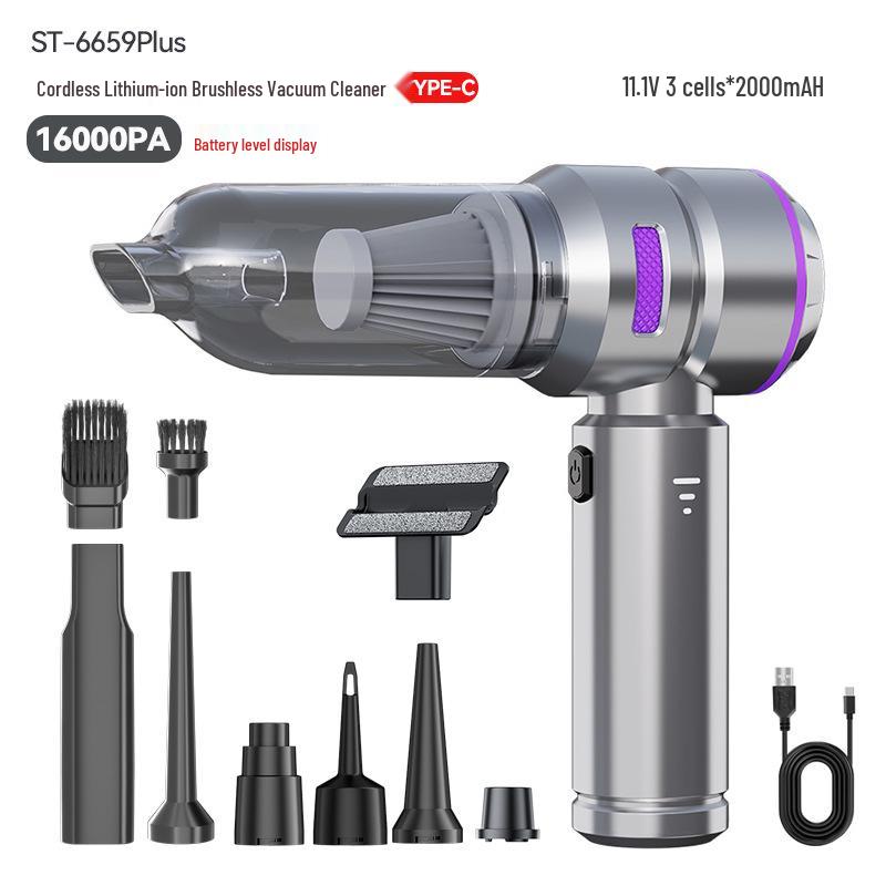 Portable 4-in-1 Handheld Brushless Car Vacuum & Blower