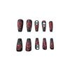 24 Nail Art Roses Skull Diablo Gothic Halloween Ballet Wear Nail Wholesale