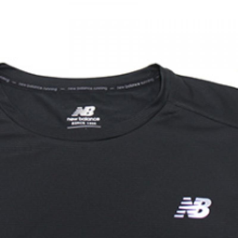 New Balance Excel Men S FuncTional ShorT Sleeve T ShirT amT03203 Bk