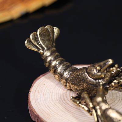 Gadgets Wenwan Collectibles Chinese Crayfish Tea Pet Gadgets Handmade Brass Brass