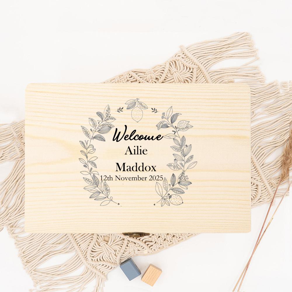 Personalized Keepsake Box,Personalized Engraved Gift Box, Couple's Custom Box, Memorial Gift Box, Wooden Storage Boxes