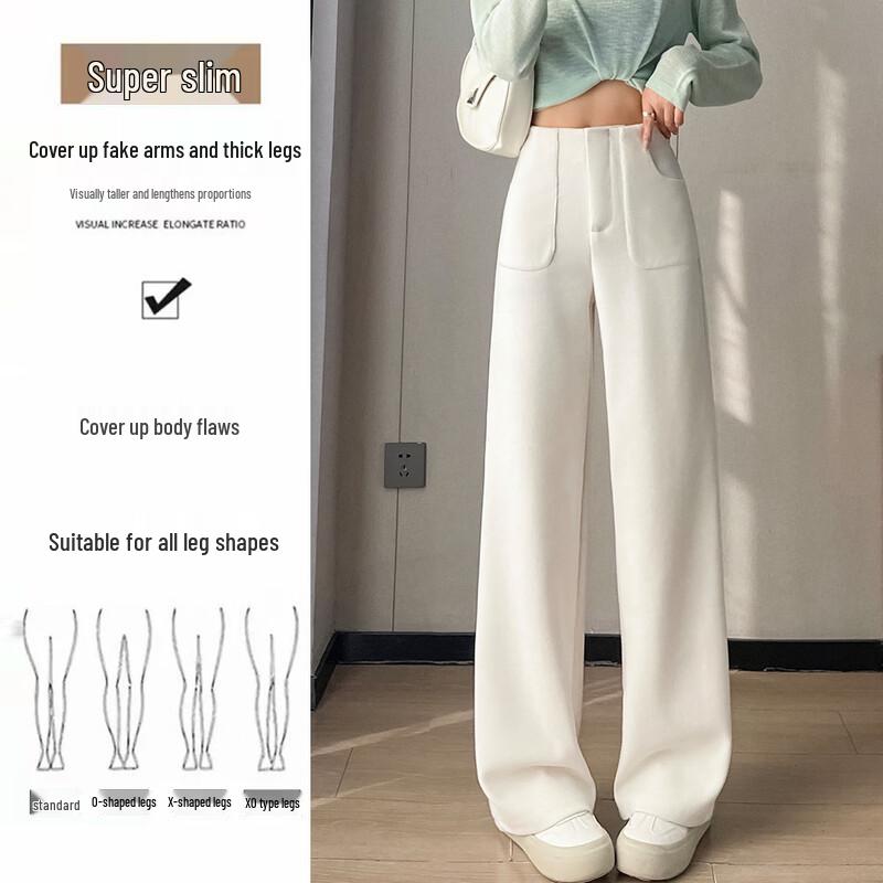 Women's High-Waist Wide-Leg Suit Pants