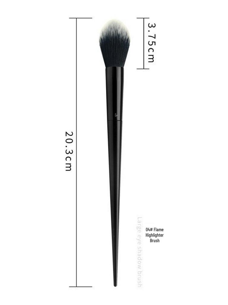Pointed Tail 9-Piece Makeup Brush Set with Fiber Bristles