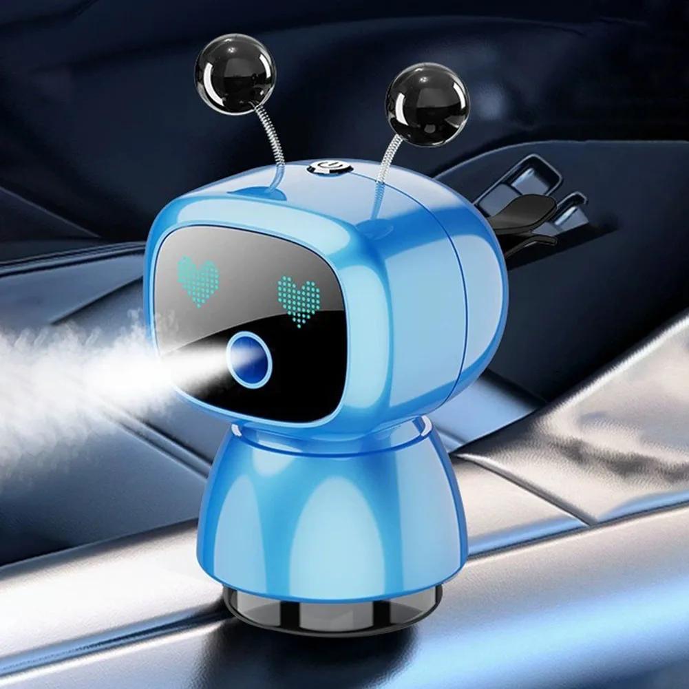 Smart Car Air Freshener AI Rechargeable Car Aroma Diffuser Smart eyes 4 Levels of Adjustable Intelligent Car Diffuser Gift