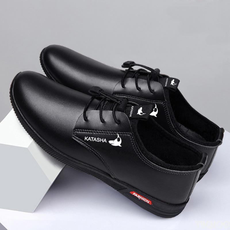 Fashion 2025 Versatile Men's leather Shoes Casual British formal shoe Fashion breathable Male shoes Business Comfort Flats Homme Zapatos