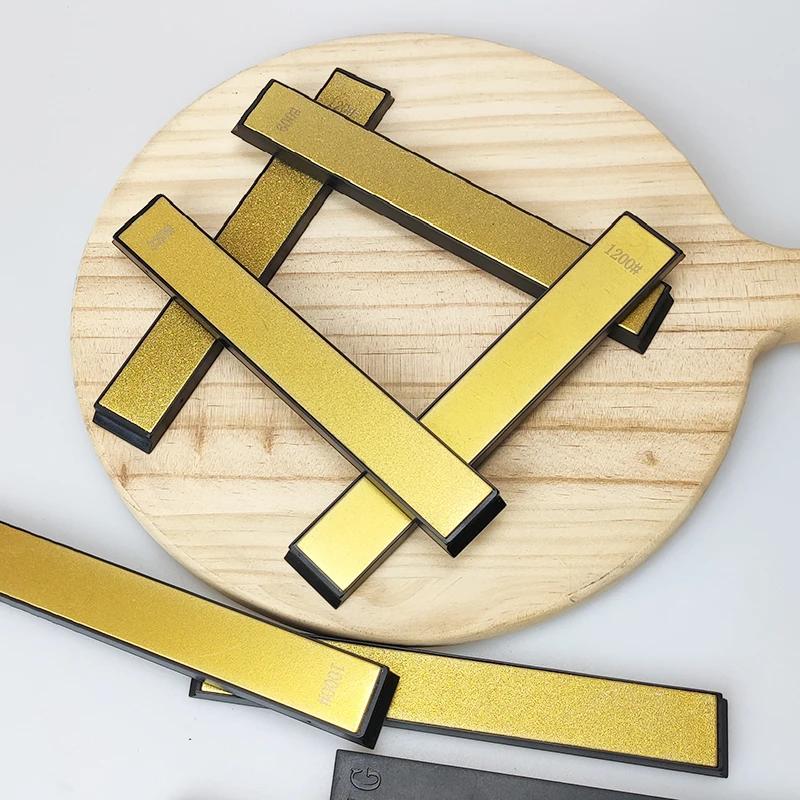 4ks Titanem pokovený Diamantový ostřič nožů Úhel Ostřící kámen Kámen na ostření nožů Diamantový brousek Brusný kámen Nástroj