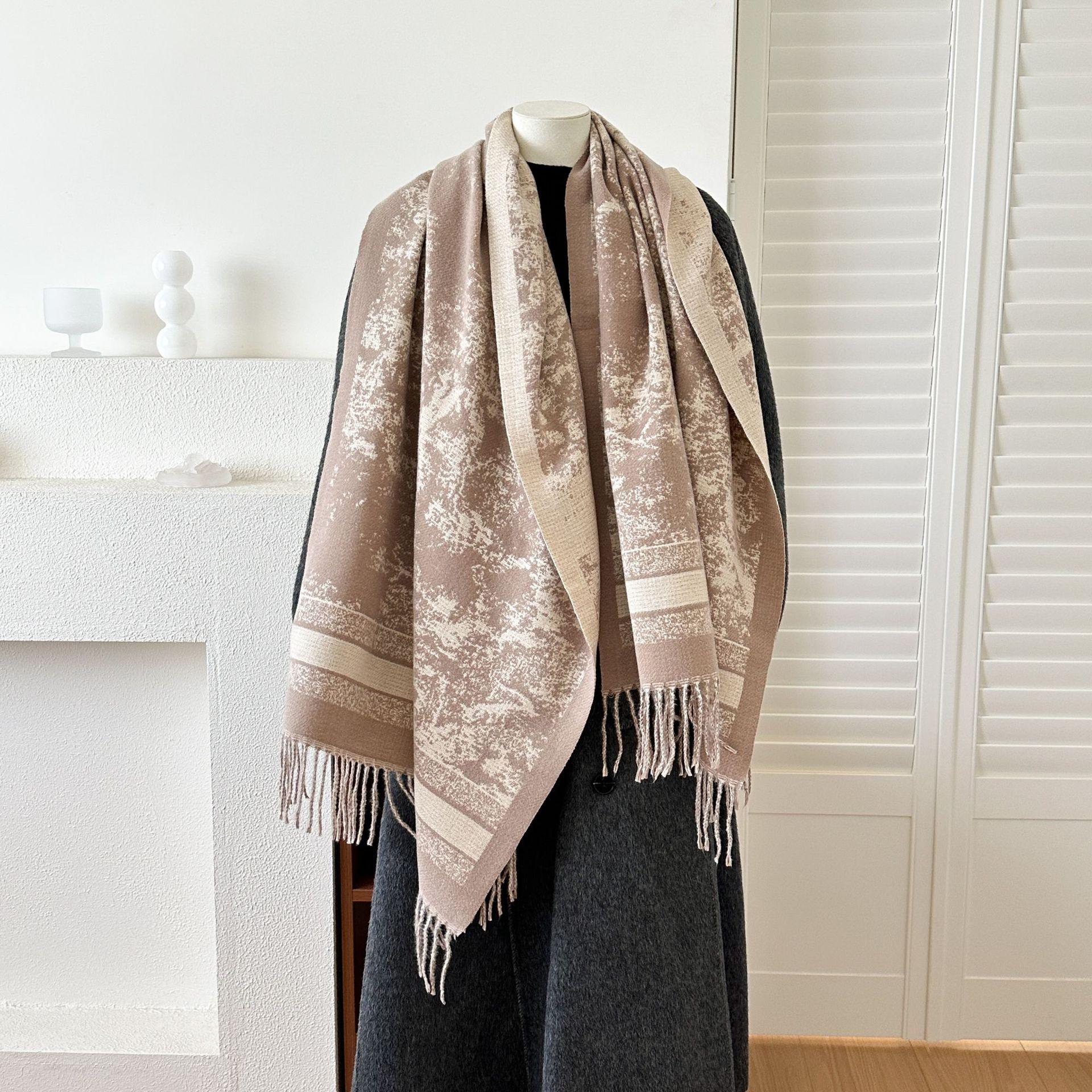 

65*180cm Women s Printed Pashmina Shawl Wrap – Cashmere Feel Scarf Large Blanket Cape for Evening, Travel & Holiday Gifts 65*180cm колір світло кави