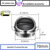 304 Stainless Steel Ventilation Cap: Rain-Proof Exhaust Cover for Exterior Wall and Range Hood, PVC Compatible