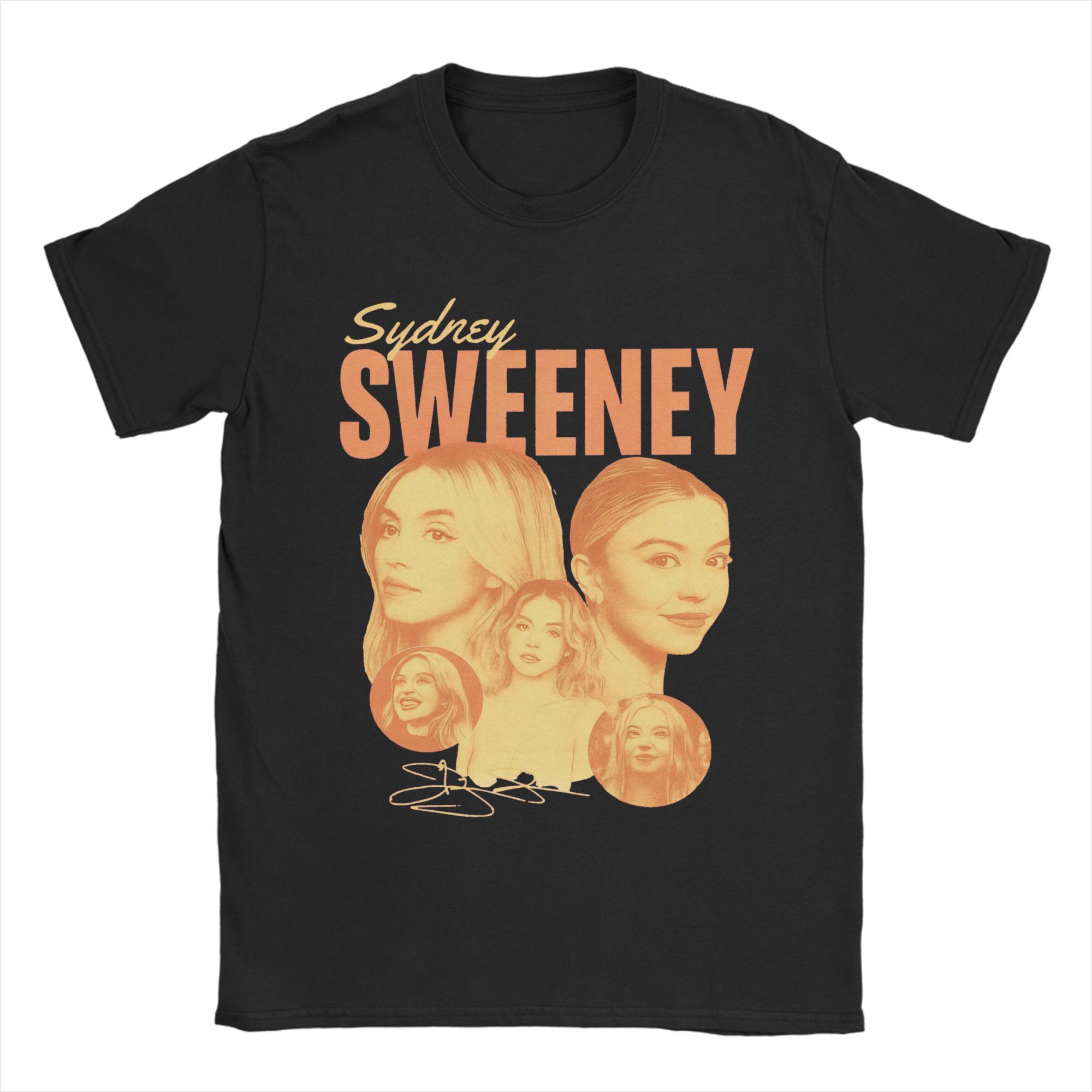 

Mens Womens Sydney Sweeney T Shirt Pure Cotton Printed T-Shirt Clothing Outfits 5XL різнокольоровий
