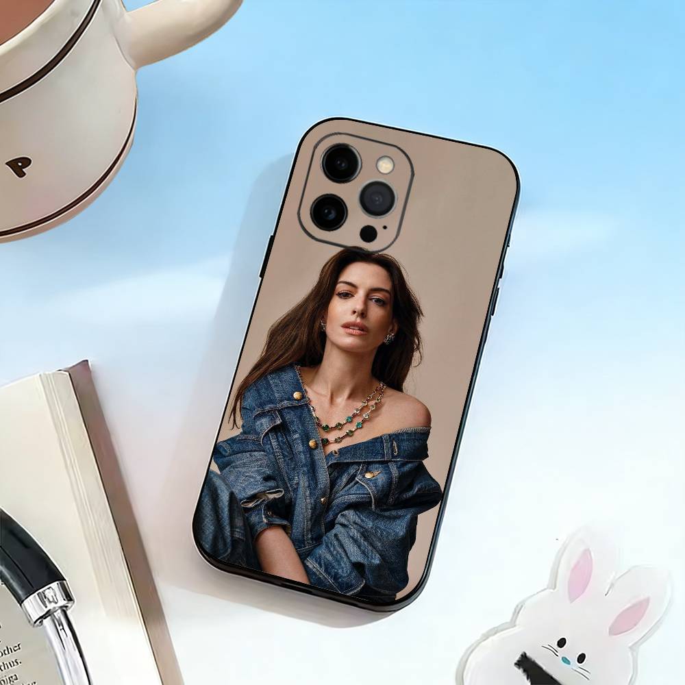 AA-Anne Hathaway Phone Case Silicone Soft For IPhone 17 16 15 14 13 12 11 X XR Plus Pro Max Plus