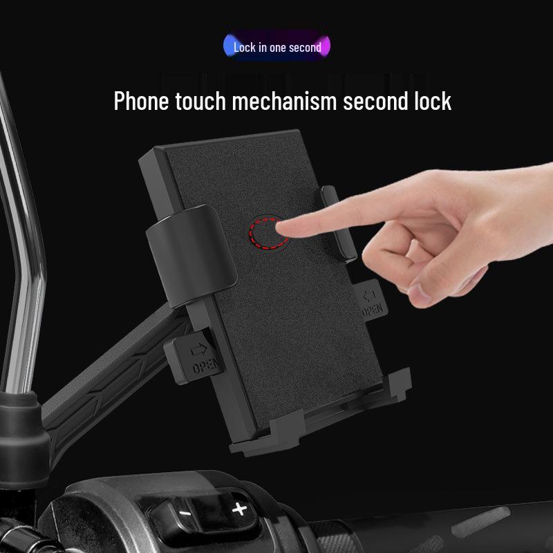 Shockproof Electric Car & Bike Phone Holder with Battery for Navigation
