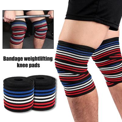 Knieschützer 180 cm*8 cm Fitness Druckgurte Gym Gewichtheben Bein Knie Kompression Trainingsbandagen Elastische Bandagen Neu