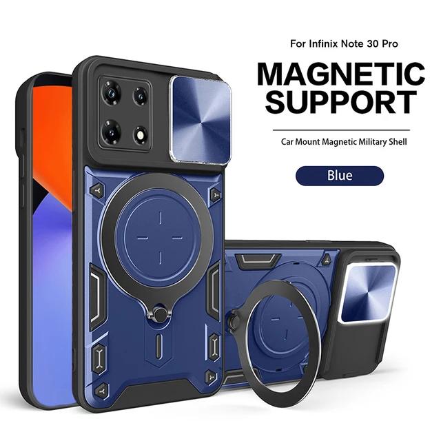 For Infinix Note 30 Pro 4G Case Magnetic Holder Ring Protect Fundas For Infini Note30 5G Slide Lens Shockproof Armor Case