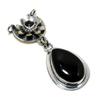 Natural Black Onyx Gemstone Pendant 925 Sterling Silver- Handmade Design, Everyday Wear Jewelry, Unique Black Spinel Pendant Mother's Day Gifts