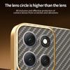 For Motorola Moto G86 5G Phone Case Carbon Fiber Textured Electroplated TPU Back Cover