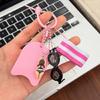 Swimmer Accessory Keychain Charm with Mini Pool Inspired Details, Bag Hanging Accent for Daily Carry and Key Storage