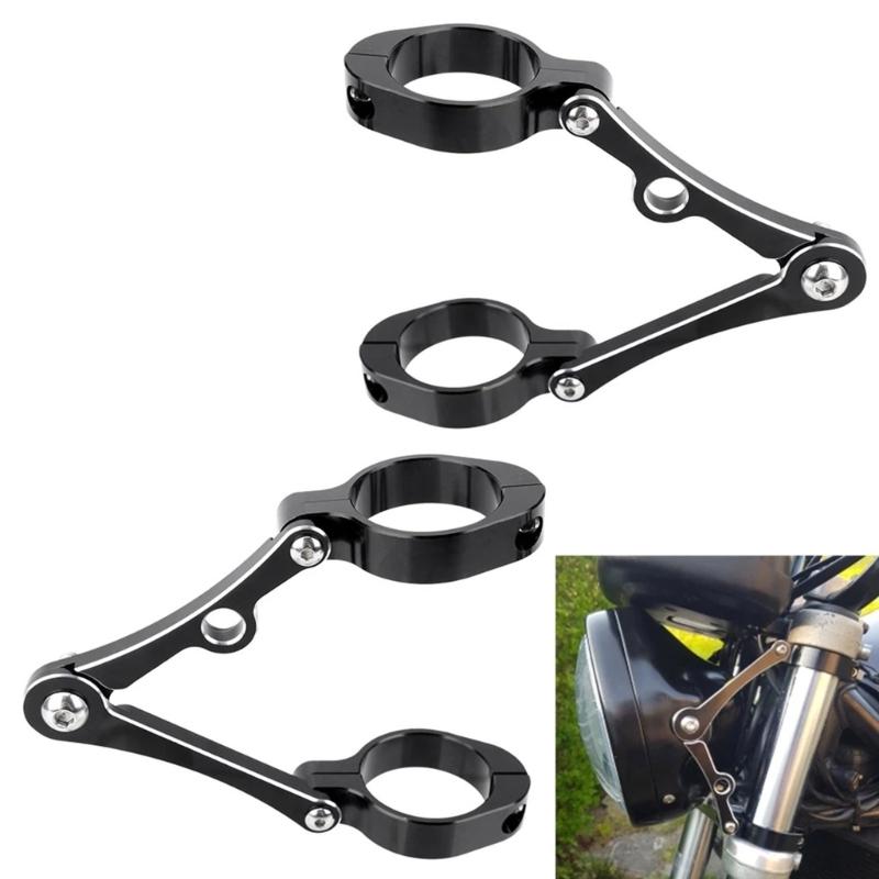 Motorbike Modified Accessories Adjustable Headlight Fork Mounting Brackets Motorcycle Headlight Bracket Head Lamp Holder