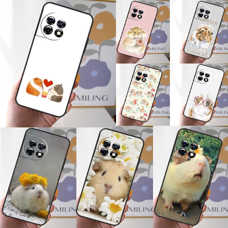 Animal Guinea Pig Cover For OnePlus 12 11 13 13R 12R 10 Pro 8T 10T OnePlus Nord 4 CE 2 3 Lite N10 N20 N30 Case