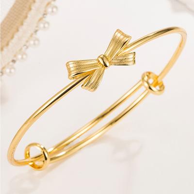 Bracciale con Fiocco, Semplice Nicchia Apertura Moda Gioiello da Mano, Bracciale Design di Alta Gamma