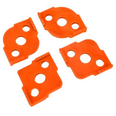 4PCS High Hardness Radius Corner Templates Orange Routing Template Precision Radius Jig  Woodworking