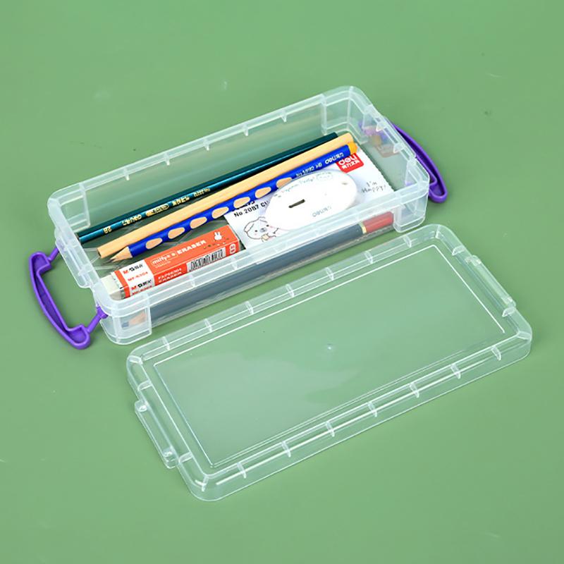 Kawaii Průhledný Penál Multifunkční Dětský Penál Kancelářský Školní Velkokapacitní Úložný Organizér