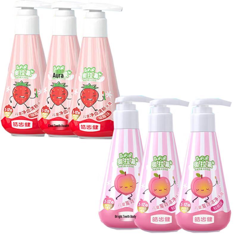 Hosjam Multi-Flavor Anti-Cavity Toothpaste 6-Pack