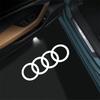 For Audi S S3 2PCS Led Car Door logo Welcome Light For Audi A4 B5 B6 B7 B8 B9 A1 A3 8V 8P 8L A6 C7 A5 A7 A8 Q3 Q5 Q7 TT S3 S6 Sline Quattro