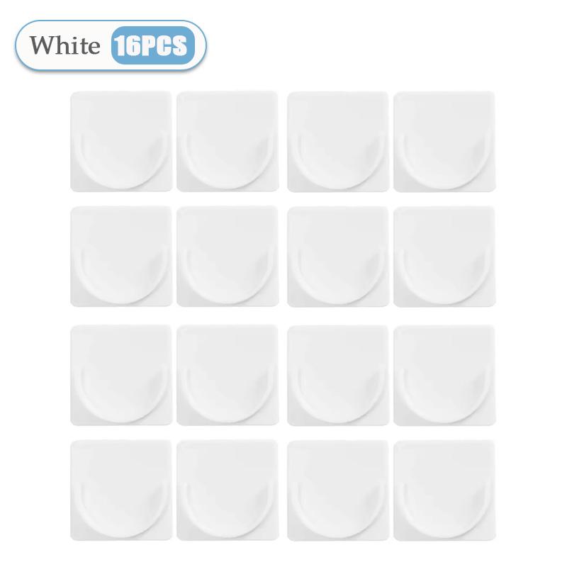 Strong Curtain Rod Bracket Holders Hooks Self-adhesive Rod Holder Clothes Rail Bracket Toilet Home Bathroom Accessories