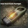 Rechargeable For Fishing Boating Hiking Survival Gear Power Bank Solar Flashlight Emergency Hand Crank Dynamo Led Flashlight