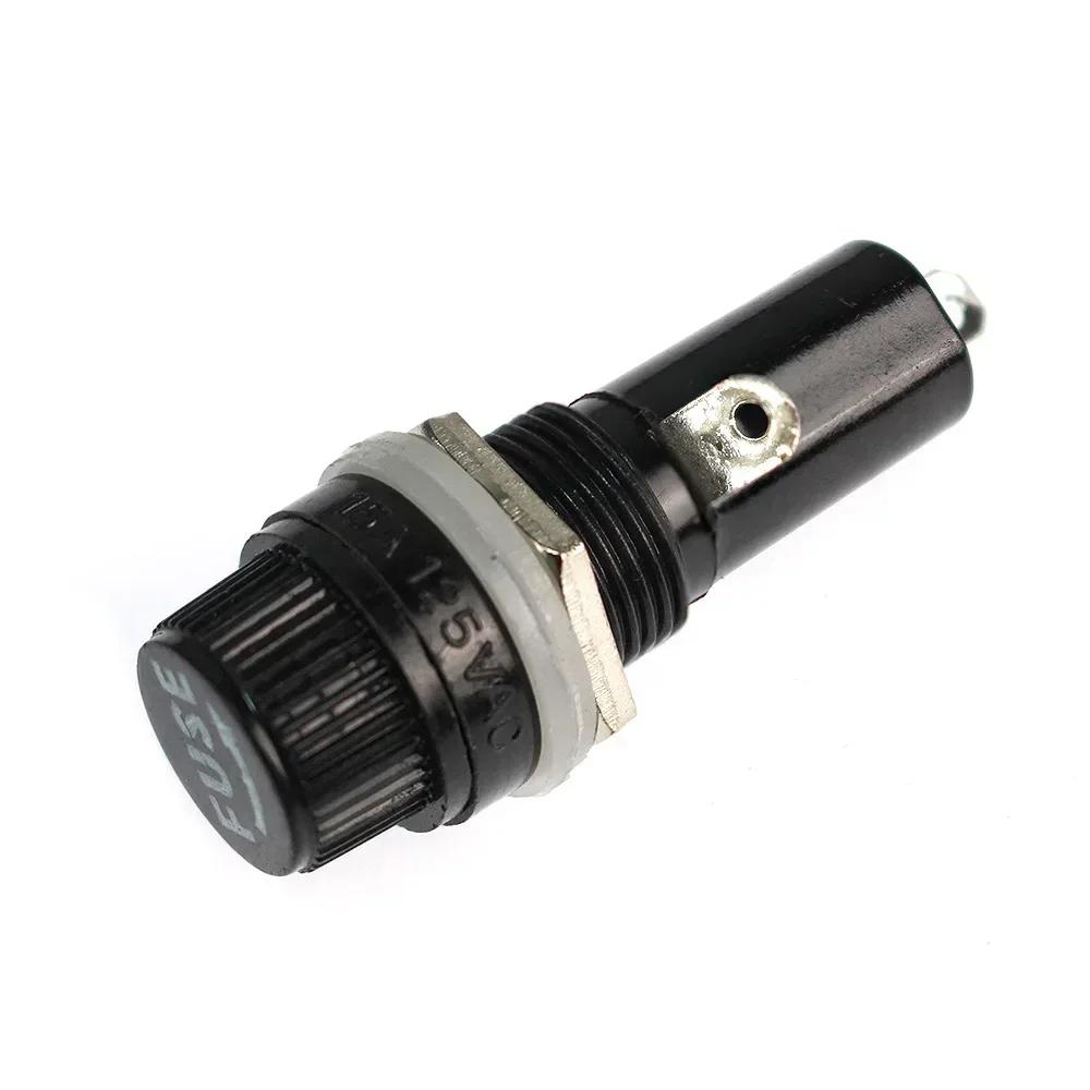 5PCS 5x20MM 6x30MM Glass Fuse Holders 5*20 6*30 Insurance Tube Socket Fuse Holder for insurance Panel Mount Fuse Holder