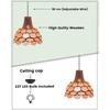 Wooden Pendant Light for Living Room Ceiling Hanging Lamp, Handmade Chandelier