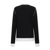 SUPERIOR Women'S Color Block Round Sweater Black (Iw0Drd30139)