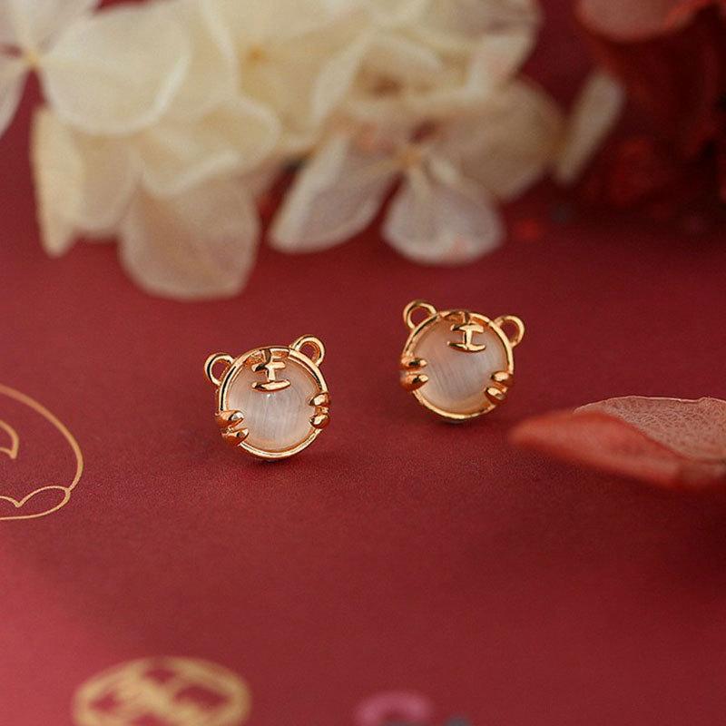 Cute Tiger Earrings New Year's Eyes Earrings