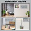 5-in-1 Digital Air Quality Monitor with Temperature and Humidity Meter CO₂/HCHO/TVOC Tester Type-C port