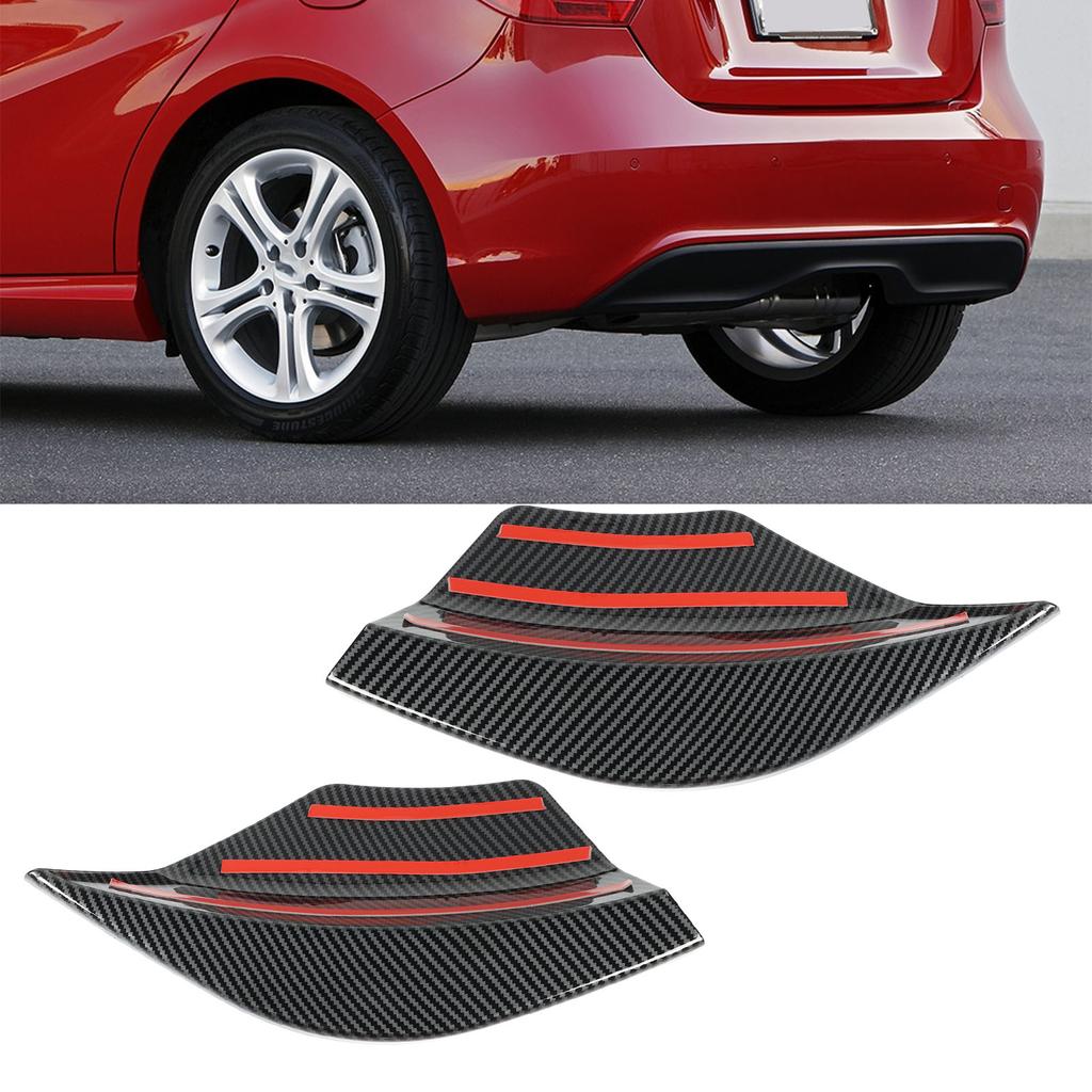2pcs Rear Bumper Splitter Left Right Aerodynamic Replacement for ‑ A Class W176 2012‑2018