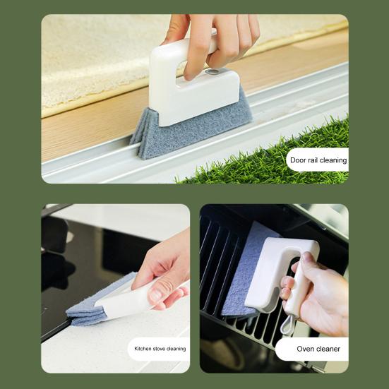 Cleaning Brush Ergonomic Design Deep Penetration Bristles Deep Crevice Cleaning Brush Wall Corners Keyboards Cleaning Tool